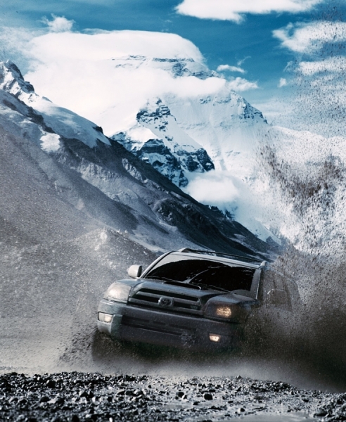 Photograph Simon Stock Toyota Everest on One Eyeland